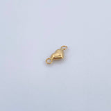 Herraje Corazon 0.2gr / 1cm / Soplado Oro Amarillo 18K $