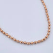 Cadena Militar 19.25gr / 61.6cm / 2.7mm Bolas Diamantadas Oro Rosa 18K $