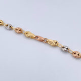 Cadena GC 13.75gr / 61.9cm / 4.8mm Diamantada Tres Oros 18K &