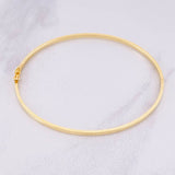 Pulso Aro Liso 2.4g / 17.2cm / 2mm Oro Amarillo 18K