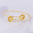 Pulso Aro Liso Conchas 3.85g / 18.8cm / 1.4mm Oro Amarillo 18K