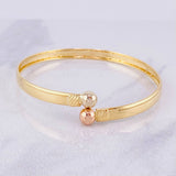 Pulso Aro Tu y Yo 5.5g / 18.2cm / 5mm Tres Oros 18K