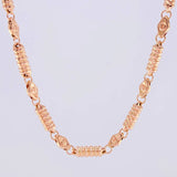 Cadena Rustica Barril Tornillo 17.55g / 65cm / 5mm Oro Rosa 18K