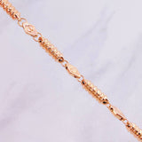 Cadena Rustica Barril Tornillo 17.55g / 65cm / 5mm Oro Rosa 18K