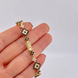 Pulso Tennis Trebol 14.5g / 17.6cm / 10mm Oro Amarillo 18K
