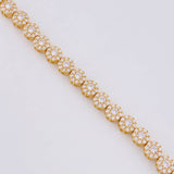 Pulso Tennis Burbuja 16.5g / 18.5cm / 5.8mm Oro Amarillo 18K
