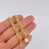 Pulso Cubano 18.25g / 18.7cm / 5mm Oro Amarillo 18K