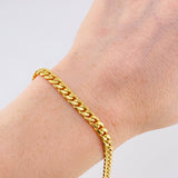 Pulso Cubano 18.25g / 18.7cm / 5mm Oro Amarillo 18K