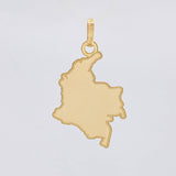 Dije Mapa Colombia 1.1g / 2.9cm Oro Amarillo 18K