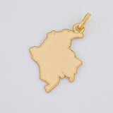 Dije Mapa Colombia 1.05g / 2.9cm Oro Amarillo 18K