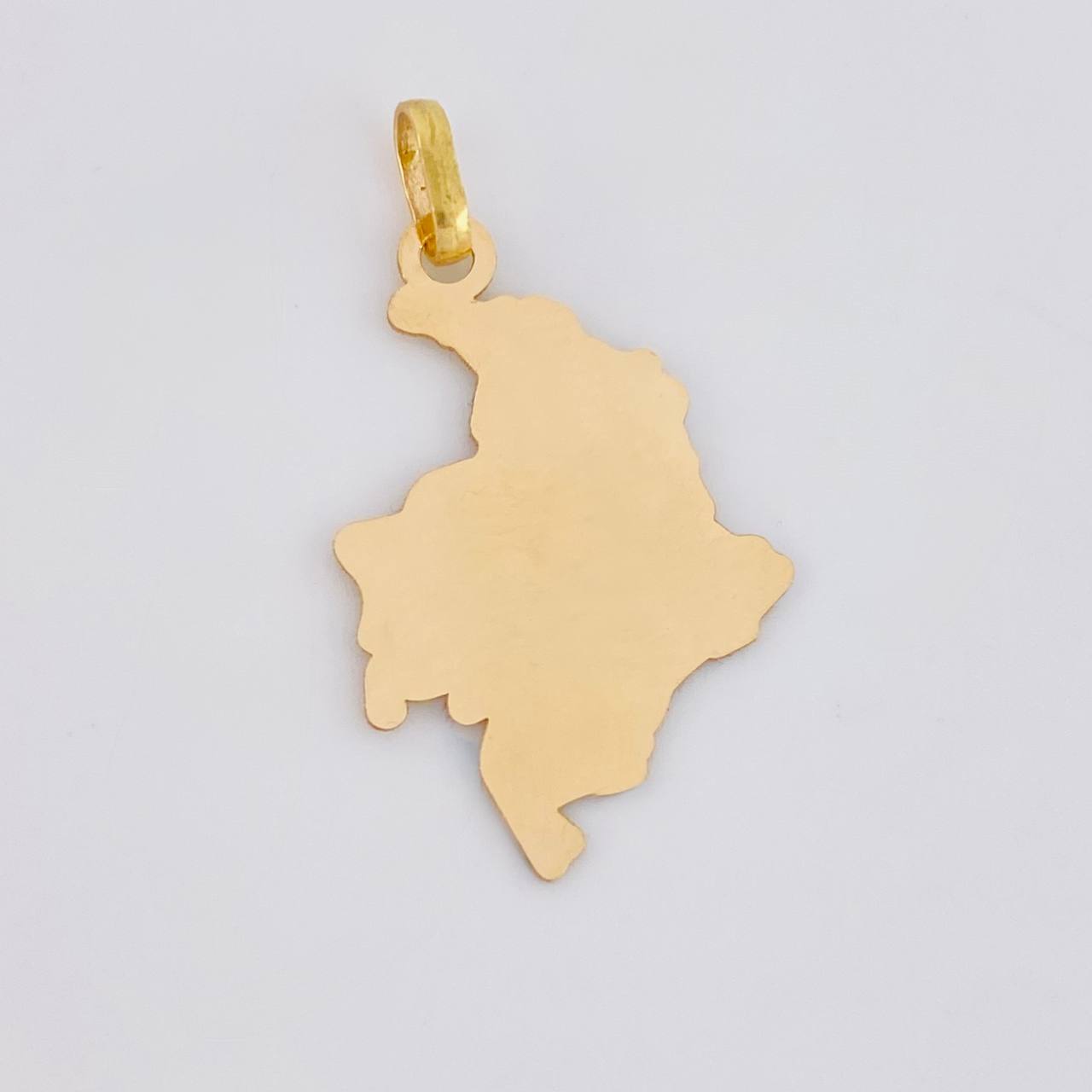 Dije Mapa Colombia 1.05g / 2.9cm Oro Amarillo 18K