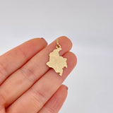 Dije Mapa Colombia 1.05g / 2.9cm Oro Amarillo 18K