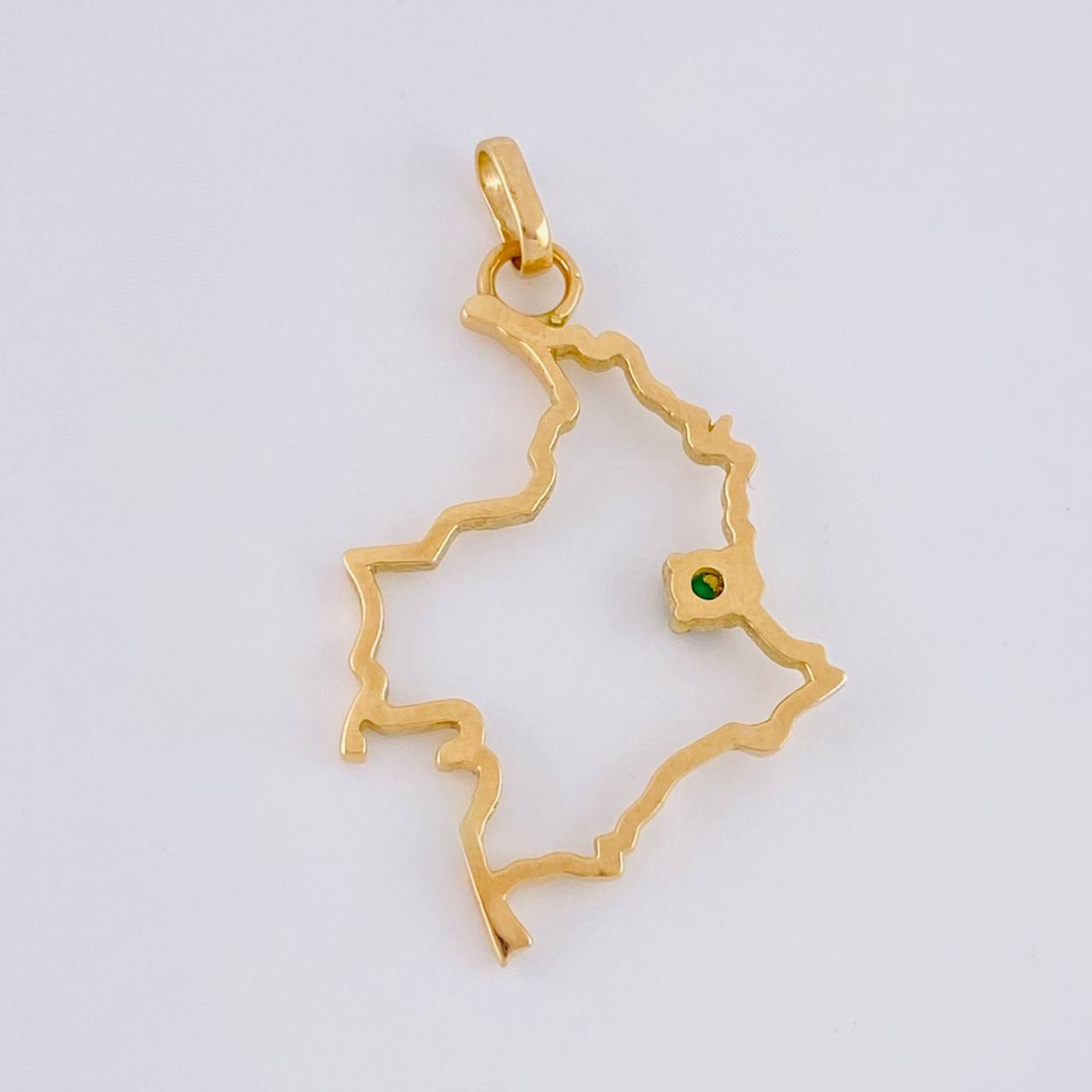 Dije Mapa Colombia 2.1g / 3.5cm Oro Amarillo 18K