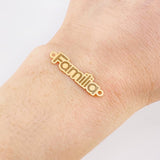 Herraje Familia 0.7g / 3cm Oro Amarillo 18K