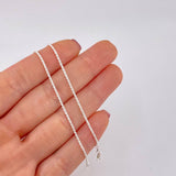 Cadena Lazo 2.4g / 50.5cm / 1.1mm Plata 925