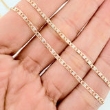 Cadena Escalera Plana 4.1 g / 60 cm / 2.1 mm Tres Oros 18K