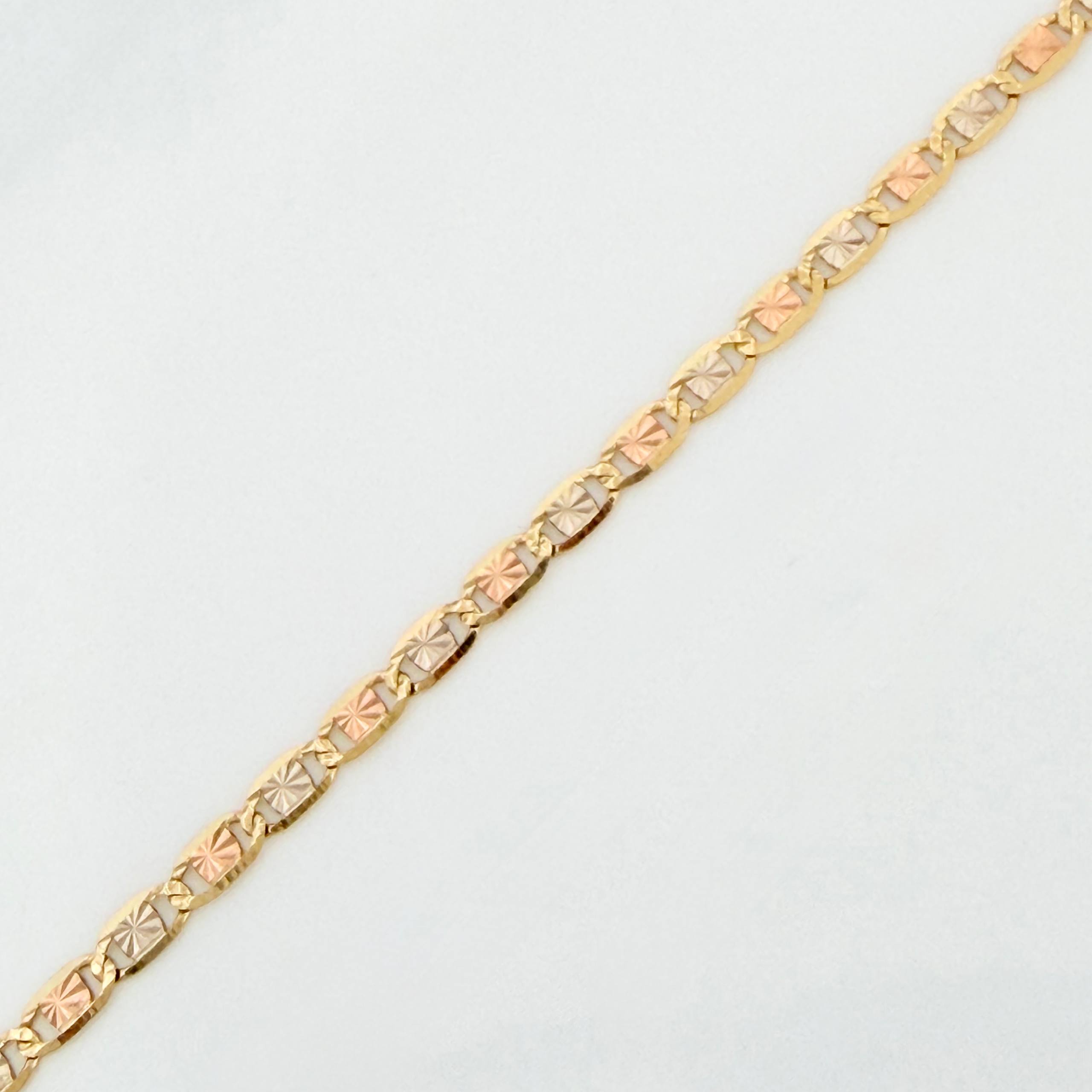 Pulso Escalera Plana 1.45 g / 18.5 cm / 2.1 mm Tres Oros 18K