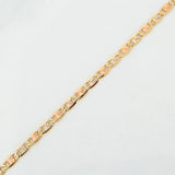 Pulso Escalera Plana 1.45 g / 18.5 cm / 2.1 mm Tres Oros 18K