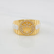 Anillo Corona 6.95g / T9 1/2 Dos Oros Amarillo Blanco 18K