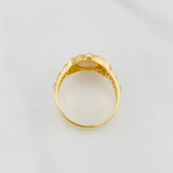Anillo Corona 5.85g / T9 Dos Oros Amarillo Blanco 18K