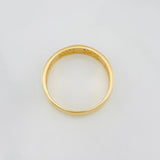 Anillo Argolla tornillo 2.55g / T7 Dos Oros Amarillo Blanco 18K