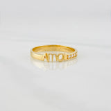 Anillo Ama 2.3g / T7 1/2 Oro Amarillo 18K