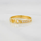 Anillo Ama 2.3g / T7 1/2 Oro Amarillo 18K