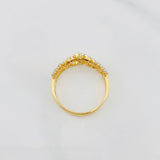 Anillo Corona princess 3.15g / T6 1/2 Dos Oros Amarillo Blanco 18K