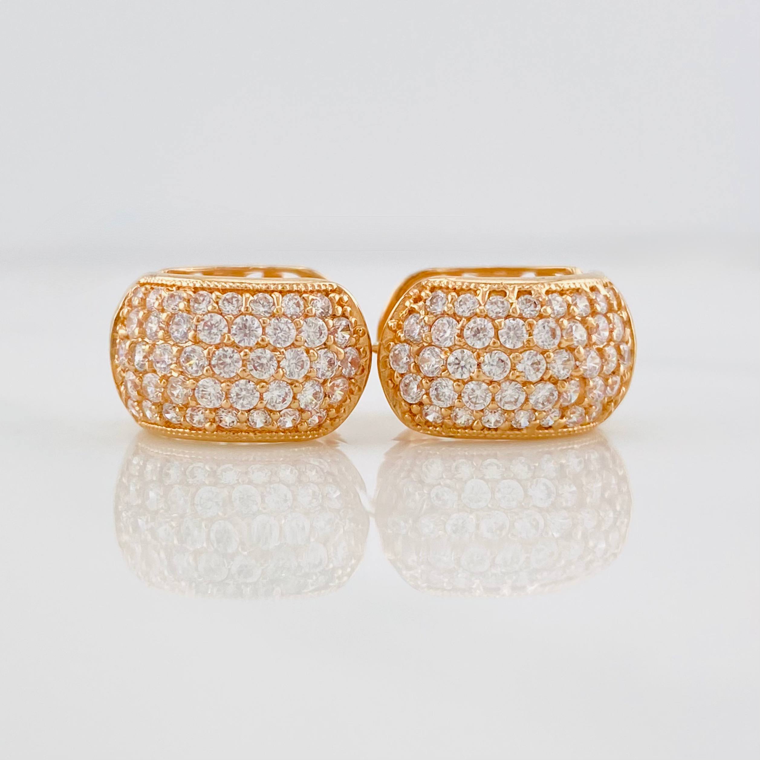 Candongas Berlin 4.65g / 1cm Oro Rosa 18K