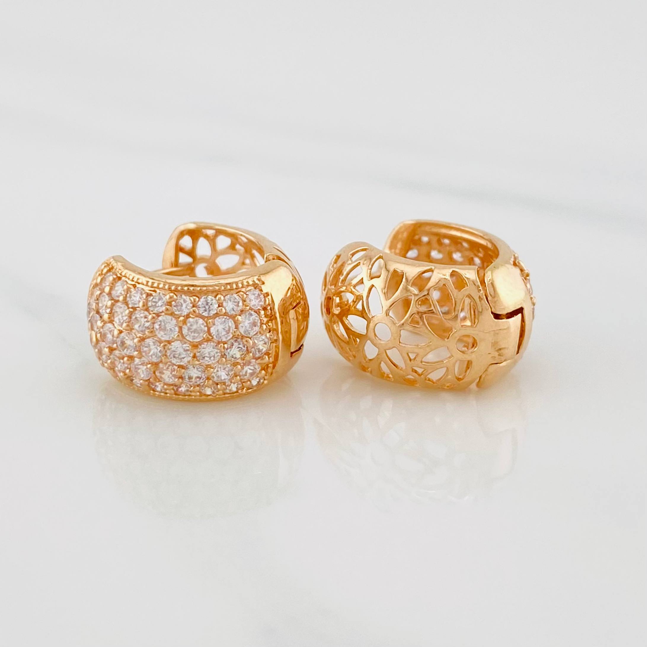 Candongas Berlin 4.65g / 1cm Oro Rosa 18K