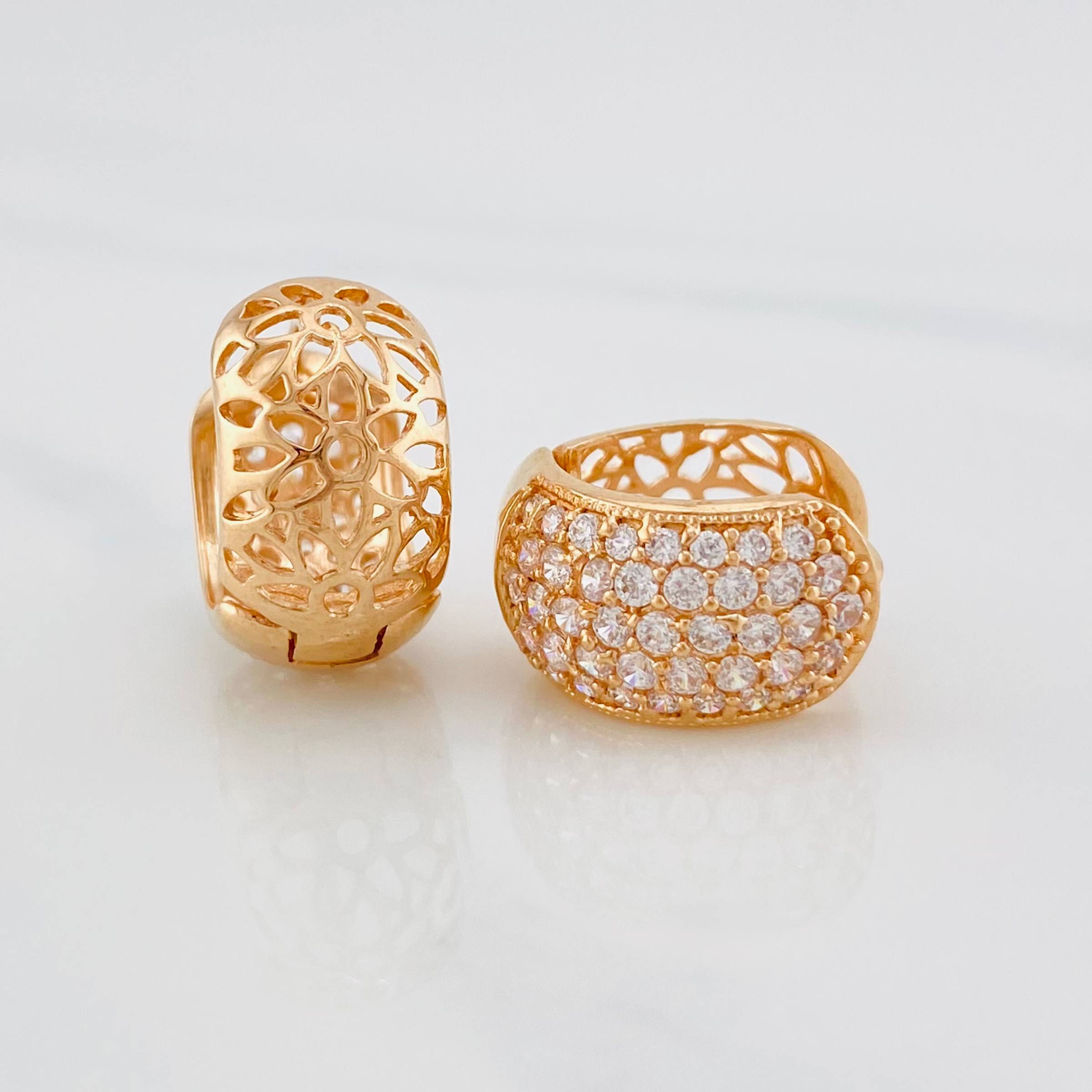 Candongas Berlin 4.65g / 1cm Oro Rosa 18K