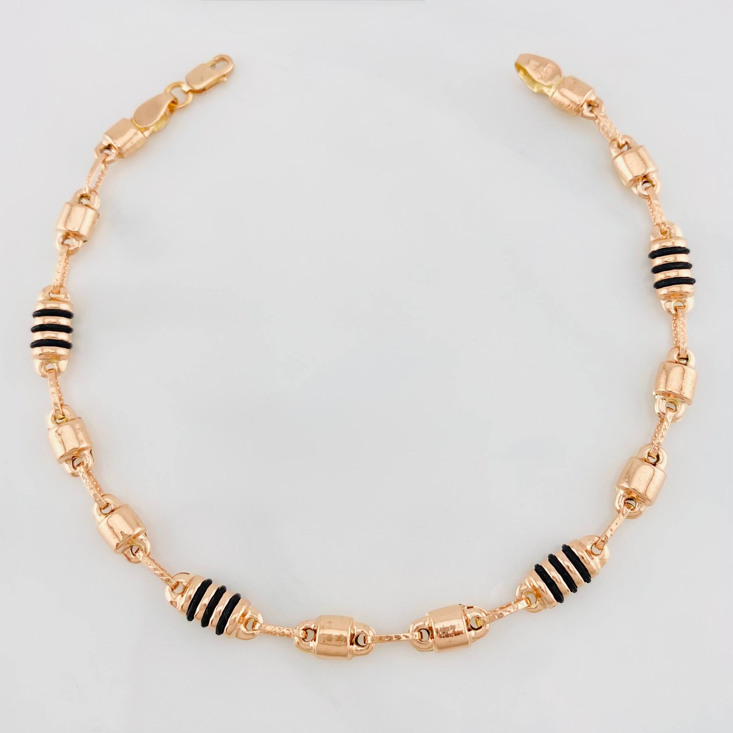 Pulso Barril Candando Boya 4.3g / 20.5cm / 4.38mm Oro Rosa 18K