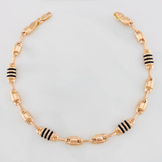 Pulso Barril Candando Boya 4.3g / 20.5cm / 4.38mm Oro Rosa 18K