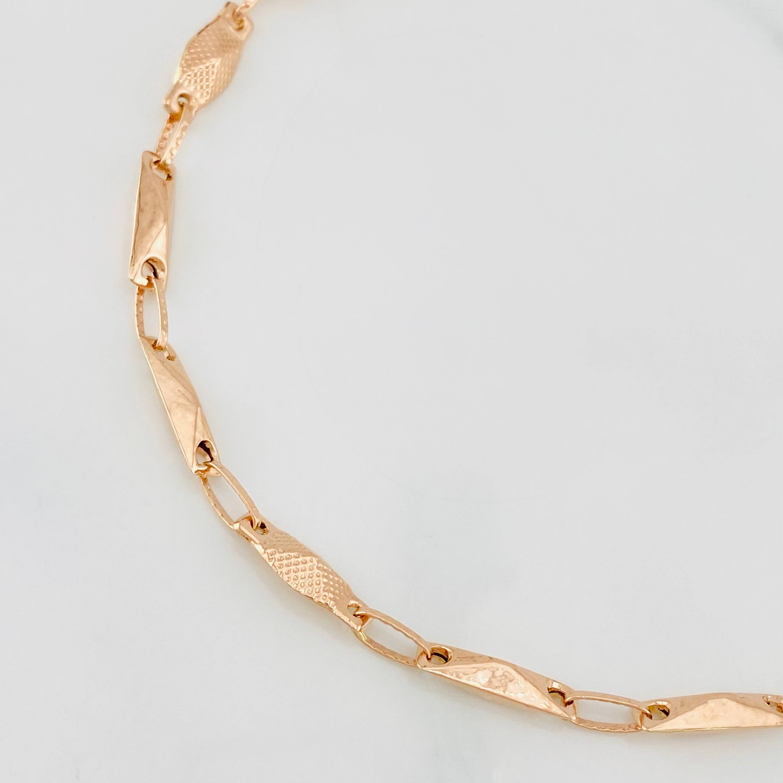 Pulso Eslabon 4g / 20.5cm / 3.72mm Oro Rosa 18K