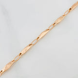 Pulso Eslabon 4g / 20.5cm / 3.72mm Oro Rosa 18K