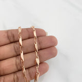 Pulso Eslabon 4g / 20.5cm / 3.72mm Oro Rosa 18K