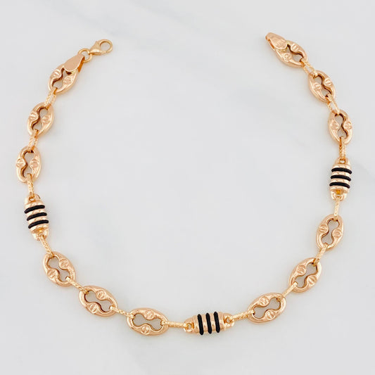 Pulso Barril tornillo 5g / 21cm / 6.3mm Oro Rosa 18K