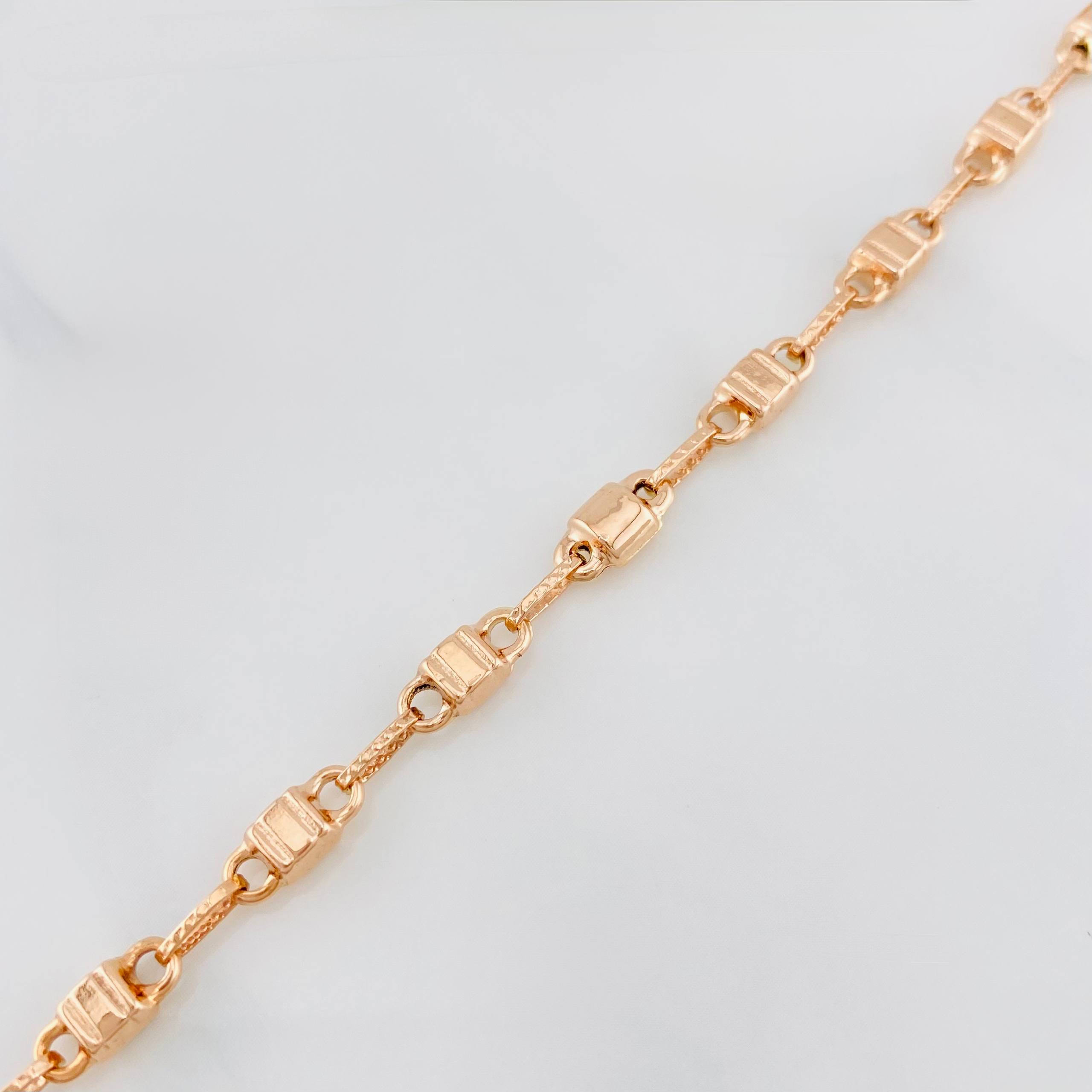 Pulso Candando boya 4.85g / 20.5cm / 4.24mm Oro Rosa 18K