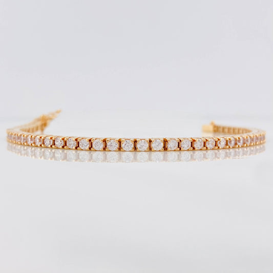 Pulso Tennis 14.65g / 16cm / 2.86mm Oro Rosa 18K