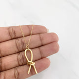 Cadena Aro seguido moño 2.65g / 45cm-42cm / 1mm Oro Amarillo 18K