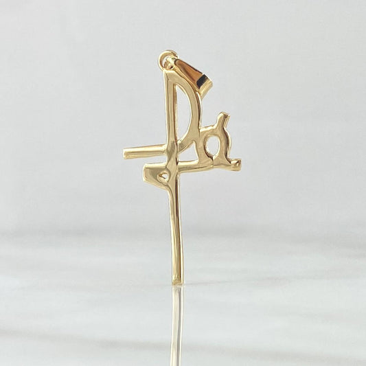 Dije Cruz Fe 1.2gr / 3.5cm / Oro Amarillo 18K