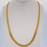 Cadena Cubana Reticulada 10.2gr / 59.9cm / 3.9mm Oro Amarillo +3 18K $