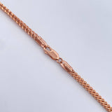 Cadena Franco 11.65gr / 60.7cm / 2.8mm Oro Rosa +3 18K $
