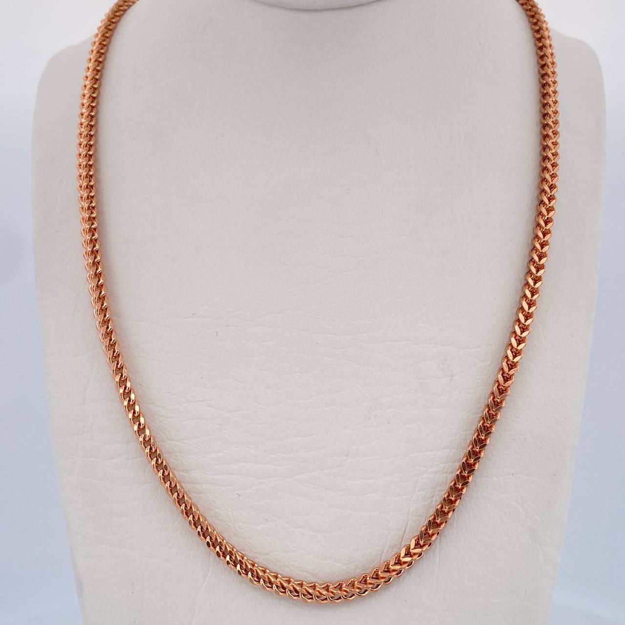 Cadena Franco 11.65gr / 60.7cm / 2.8mm Oro Rosa +3 18K $