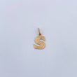 Dije Letra S 0.8gr / 1.9cm / Liso Oro Amarillo 18K &