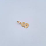 Dije Letra S 0.8gr / 1.9cm / Liso Oro Amarillo 18K &
