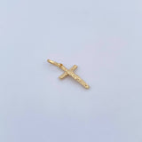 Dije Cruz Cristo 0.8gr / 2.7cm / Liso Oro Amarillo 18K $