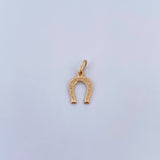 Dije Herradura 0.6gr / 1.7cm / Liso Oro Amarillo 18K $