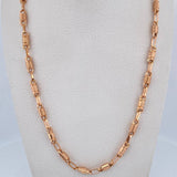 Cadena Rustica Barril 13.05gr / 61.2cm / 3.8mm Oro Rosa 18K $