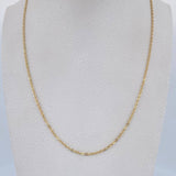 Cadena Aro Seguido 2.15gr / 46.2cm / 1.3mm Oro Amarillo 18K $